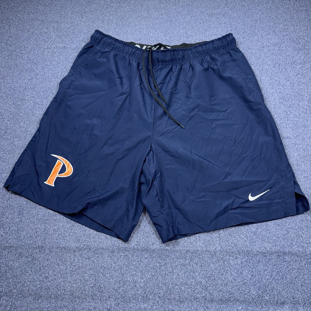 Pepperdine Waves Mens XL Authentic Team Issue Screened Blue Nike Shorts